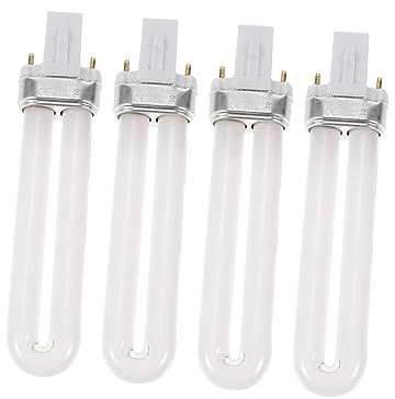 WOONEKY Lampada per Unghie 12w Tubo UV di Ricambio per Lampada Gel Manicure 4 Pezzi per Essiccatore Unghie Professionale