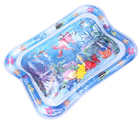 CONGARTENO Alfombrilla Inflable para Bebés Cojín Acuático con Diseño de Colchoneta para Fortalecer Coordinación y Motricidad Fácil de Llenar con Agua y Aire para Verano