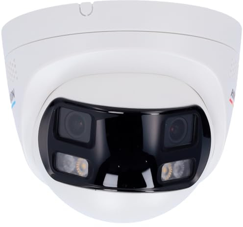 Hikvision DS-2CD1367G2HP-LIUF/SL nätverkskamera Dome Turret Camera 6 MP ColorVu optisk 2.8mm 180° vidvinkelobjektiv med integrerat tvåvägsljud