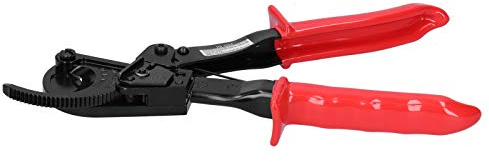 Herramienta Cortacabos con Carraca, Cizalla Cable Acero, Cortadora de Aluminio y Cobre, 35mm2, Mango Ergonómico y Diseño Seguro - Corte Fácil y Eficiente, Material Acero Alto