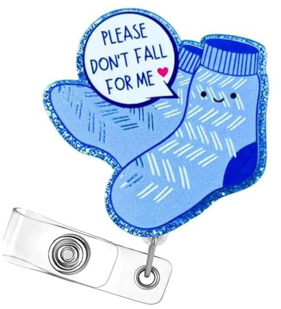 Socken Abzeichenhalter Mit Metallclip Für Studenten Lehrer Ärzte Krankenschwestern Kartenhalter Einziehbare Rolle Pflegezubehör