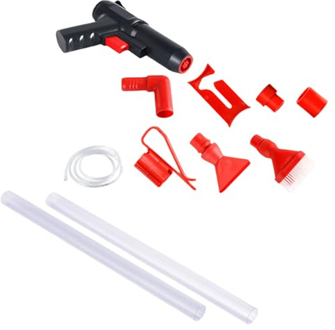 NUEAYMS Einstellbarer Siphon Reiniger Für Fließende Aquarien Set Kieswascher Und Wasserwechsler Verstopfungssicher Verstellbarer Aquarium Kiesreiniger