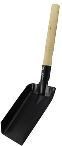 Pala a mano per giardinaggio, pala da giardino a mano, piccola squadra portatile in ferro con manico in legno, strumenti da giardinaggio efficienti per il trapianto di erbacce movimento, quadrata