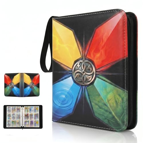 KORVORIA Album Porta Carte, 900 Tasche Raccoglitore Carte, 50 Pagine Album di Carte da Collezione, PU Raccoglitore Di Carte