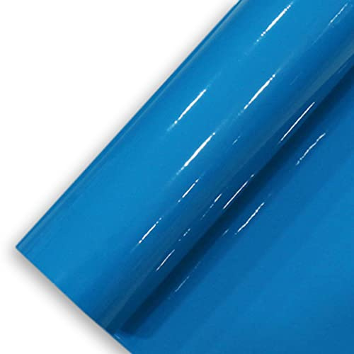 Könighaus (8,68€/m2) Blau Glanz Autofolie 100 x 152 cm blasenfrei mit Anleitung
