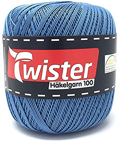 Häkelgarn TWISTER - blau - 100g