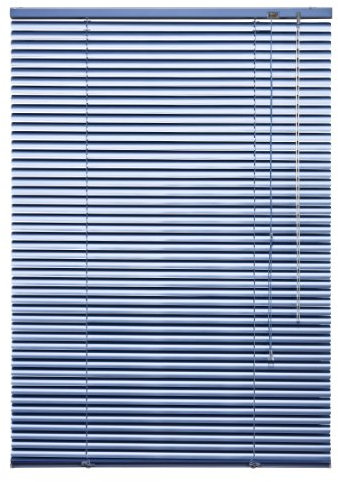 WR-Design Alu Jalousie hellblau metallic Sky - Breite 50 bis 240 cm - Höhe 130/160 / 220 cm - Tür Fenster Rollo Jalousette Aluminium Fensterjalousie Lamellen Metall (120 x 160 cm)