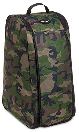 FiNeWaY Wellington Welly Boot Storage Bag Carrier Muddy Snow Hunting/Fishing/Camping- Folds Flat for Easy Storage (Camouflage)
