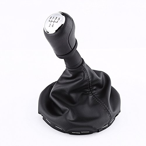 5 Speed Gear Shift Knob Gaiter Boot, Manual Gear Shift Knob Car Gear Shift Knob Stick with Boot Cover Kit for Transporter T5 / T6 (2003-2011) Popular
