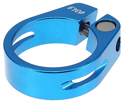 Fahrrad Sattelklemme, leichte und robuste Bauweise, Sattelhalter, 34,9 mm, Aluminiumlegierung, Blau, f¨¹r Fahrradfahrer und t?gliche Nutzung
