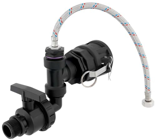 REKUBIK IBC Adapter 2 Camlock Dose - Anschlußset + Ablasshahn für 1/2 AG Tränke