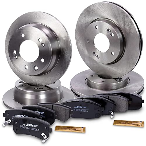 ATEC Germany Set freni incl. dischi anteriori Ø 280 mm ventilati + posteriori Ø 262 mm pieni + pastiglie freno anteriori e posteriori Compatibile con HYUNDAI i30 (FD), KIA CEE'D (ED), PRO CEE'D (ED)