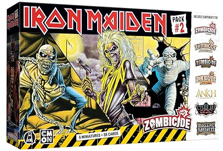 Zombicide Iron Maiden Character Pack #2 – Set von Iron Maiden Miniaturen, kompatibel mit Zombicide 2nd Edition, ab 14 Jahren, 1–6 Spieler, 60 Minuten Spielzeit, hergestellt von CMON