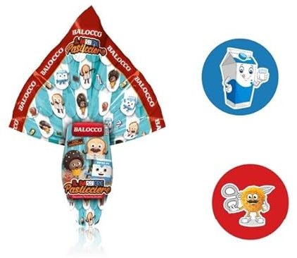 Uova di Cioccolato Il Barbiere Pasticciere al Latte da 150 gr Pasqua 2024 include Magnete a scelta in omaggio Balocco