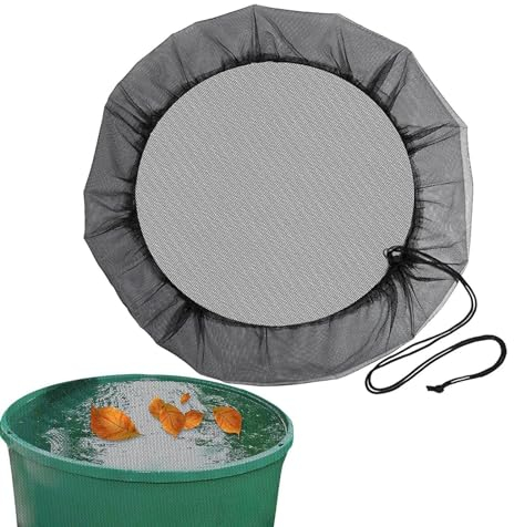 Netzdeckel für Wassertonne, 4 Stück, wiederverwendbarer Regentonnen-Deckel, langlebiger Schutz für Regenerntewerkzeuge | Regenerntennetz-Displayschutzfolie, abgedeckt