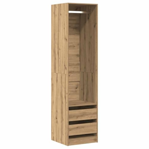 vidaXL Garderob ek 50x50x200 cm konstruerat trä