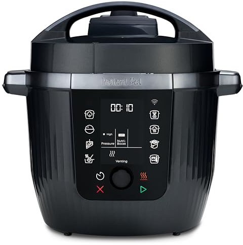 Instant Pot Pro: Olla Multicocción 10 en 1 de 5,7 L: Negra, Olla a presión, Olla de cocción lenta, Arrocera, Sartén para saltear, Yogurtera, Calientacomidas, Vaporera, Máquina de vacío, Hornear