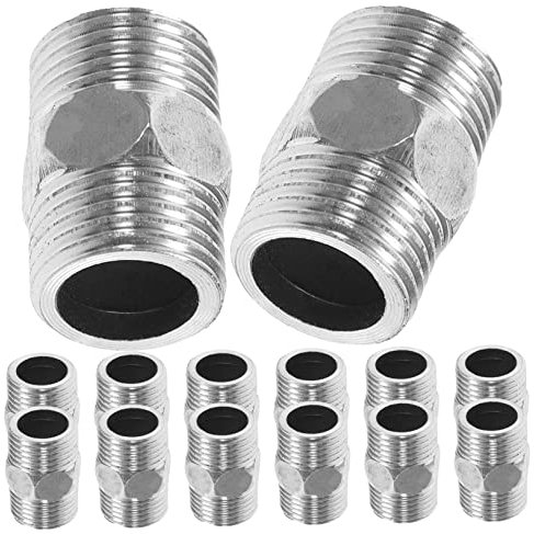 OSALADI 10pcs Water Pipe Connectors Stainless Steel Hosepipe Connectors for Rv Plumbing