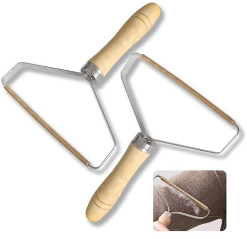 UBRAVE Lot De 2 Rasoir Anti Bouloche Manuel, Nettoyeur Peluche Manteau, Rasoir Anti Bouloche,Portable Grattoir Lint Remover, pour Vêtements, Canapés, Tapis, Retire Poil Animaux