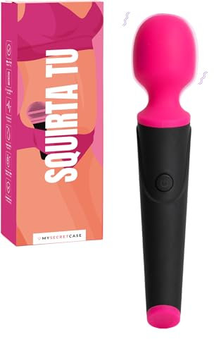 MySecretCase Massagegeräte Sexspielzeug für Frauen - Erotik Wibrator Paare, Wand Paarvibrator fuer die Frau, Auflegevibrator Massagestab fur die Rücken, Vibratoren Sex Massager, Vibration (Fuchsia)