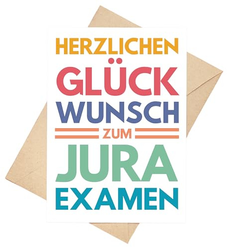 Palanemo Glückwunschkarte Examen Jura bestanden Karte Geschenk
