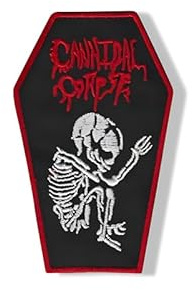 Cannibal Corpse-inspirierter Death Metal Patch – Bestickter Aufnäher zum Aufbügeln, Applikation mit 'C' Design