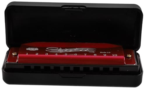Toddmomy 10löcher Mini-mundharmonika für Junge Mädchen mit Löchern Tragbar Töne Musikinstrument für Anfänger Handlich Robust
