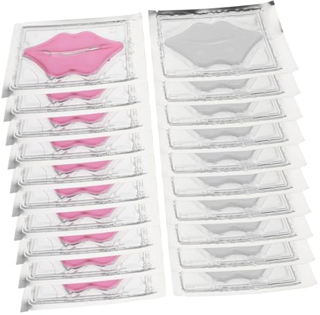 VALICLUD Maschera per Labbra in Gel 20 Pezzi Design a Cristallo per Idratazione Intensa e Levigatura delle Rughe Labbra, Trattamento Rimpolpante e Nutriente