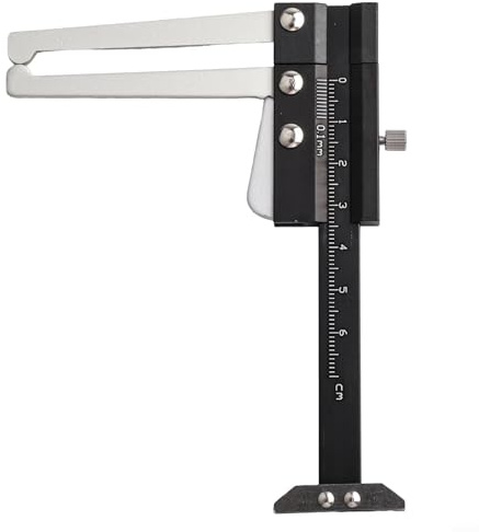 Measuring Equipment Stainless Steel Vernier Caliper Gauge Meant for Accurate Brake Wear Check and Car Tire Plate Inspection Black Silver 60mm Brake Disc