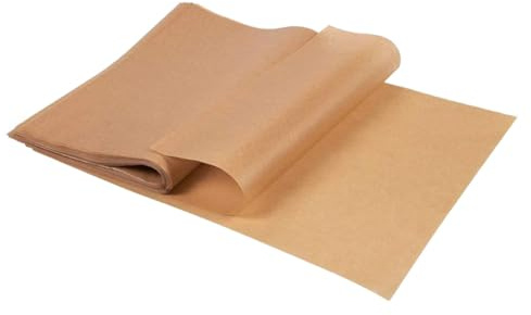 Toyvian 200 pièces Lot Papier Cuisson Non Blanchi Papier Sulfurisé Antiadhésif pour Barbecue Friteuse Vapeur et Pâtisserie Écologique pour Cuisson sans Adhérence