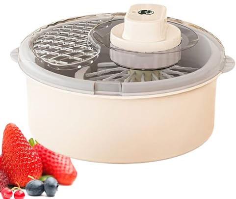 per Lavaggio e Centrifuga della Frutta | Asciugatore per Alimenti | Per La Pulizia Della Frutta | Per I Cibi La Preparazione Dei Pasti La Lattuga L'Insalata Le Bacche Le Fragole