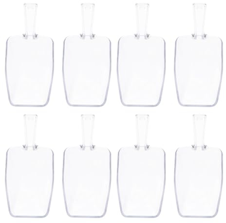 ARTIBETTER Pala para Hielo y Cuchara Medidora de Plástico Transparente, Tamaño Pequeño, 10 Piezas, Utensilios Multiusos para Cocina, Postres, Fiestas y Uso Doméstico