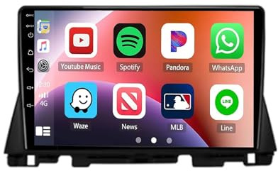 2 Din Car Radio for Fiat 500L 2012-2017 9 Inch Android 15 Digital Media Receiver with Bt Gps Navigation Wifi Fm Rds Radio Carpaly Backup Camera Cooling Fan For, 8 Core 4G+64G