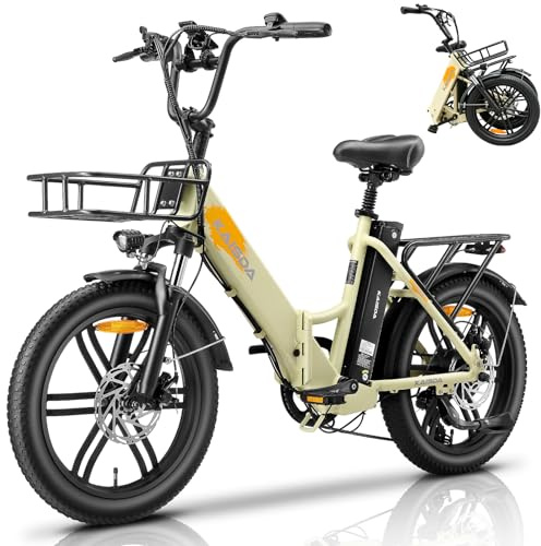 KAISDA E-Bike klapprad 20 Zoll Elektrofahrrad Pedelec Cityräder 20 Zoll Faltrad für Erwachsene Herren Damen City E-Bike 36V 20.8Ah Doppelakku 45-90km Reichweite Ebike mit 7-Gang-Getriebe LCD Display