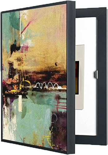 Säkringsskåp Skydd, Breaker Box lock, säkringsskåp, diskar dekoration målningarg(Black)