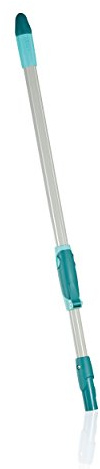 Leifheit Teleskopstiel 110 cm, ausziehbare Teleskopstange von 65 bis 110 cm, Stahlstiel mit Click-System und Aufhängeöse, ideal für Oberflächenreinigung
