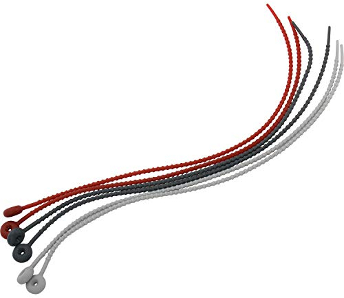 Westmark Koch- und Bratschnüre-Set, 6-tlg., Silikon, Länge: je 40,5 cm, Rot/Hellgrau/Dunkelgrau, 15242280