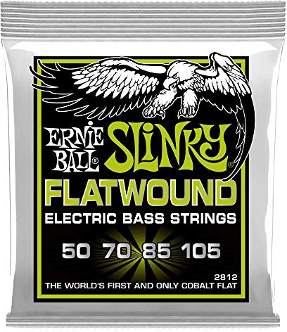 Ernie Ball Regular Slinky Flatwound E-Bass-Saiten, Stärke 50-105