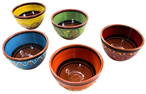 Cactus Canyon Ceramics Spanish Terracotta 5-Piece Breakfast Bowl Set (European Size) Multicolor