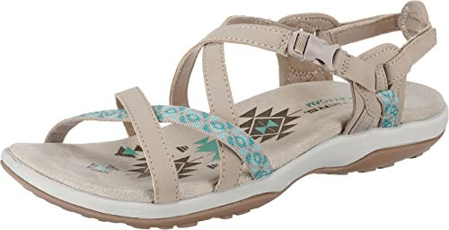 Skechers Reggae Slim - Vacay, Damen Slingback Sandalen, Beige (Taupe), 40 EU