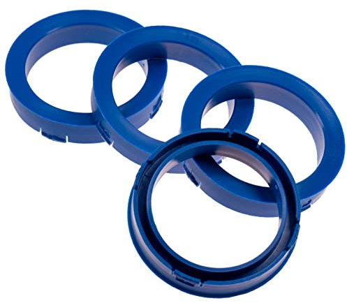 RKC 4X Zentrierringe 73,1 x 57,1 mm blau Felgen Ringe Made in Germany