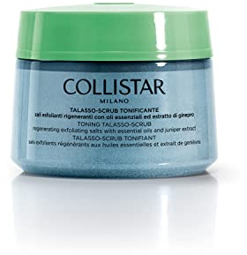 Collistar Talasso Scrub Tonificante corpo con sali marini per un'azione esfoliante e idratante ed estratto di Ginepro per un effetto tonificante e defaticante, per tutti i tipi di pelle, 700g