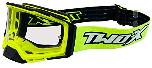 TWO-X Cross-Brille - Motocross-Brille - Kratzfeste Motorrad-Brille - Enduro & Downhill - Modell Atom