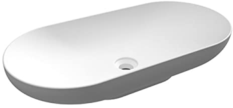 Waschbecken, oval, L. 70 cm
