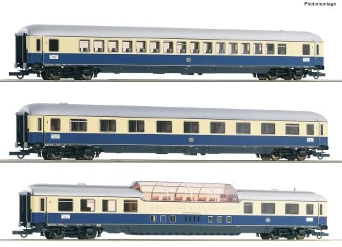Roco Personenwagen-Set 3-TLG. F21 Rheinpfeil DB Nr.1 | DC | Spur H0#74048