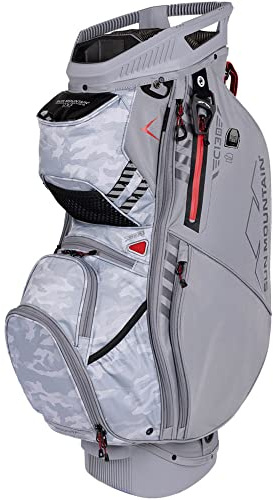 Sun Mountain Herren C-130 Supercharged Cartbag '23 – Cadet/Grey Camo/Red