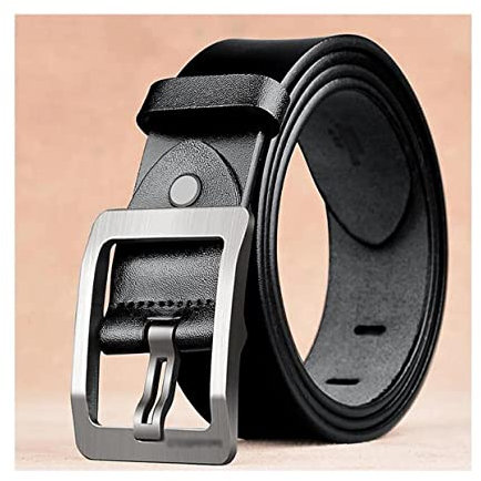 Wendegürtel 100% Leder für Herren 38 mm breiter Gürtel Klassischer Freizeitgürtel mit Einzeldornschnalle für Arbeit und Geschäft