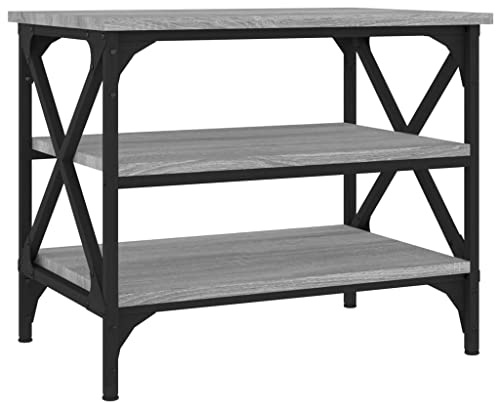 vidaXL Sidobord grå sonoma 55x38x45 cm konstruerat trä, avlastningsbord, sido bord, små bord, småbord, avlastnings bord, vardagsrums bord