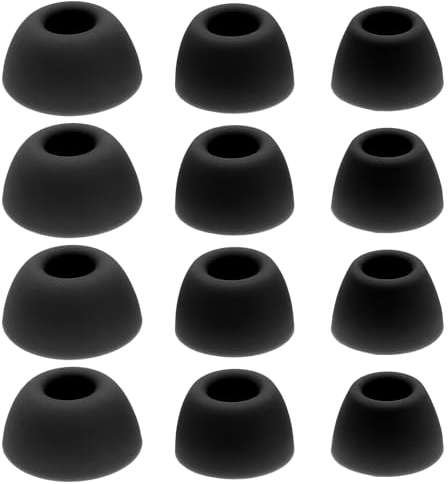 VGOL 6 Pairs Silicone Earbuds Compatible with Samsung Galaxy Buds 2 Pro Replacement Earbuds Tips Small/Medium/Large 3 Size, Black
