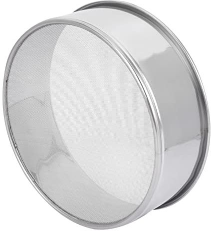 BESTonZON Setaccio In Acciaio Inox Setaccio Per Il Suolo Filtro A Rete Filtro Terreno Pan Giardino Terreno o Del Suolo Schermo Multifunzionale Strumento